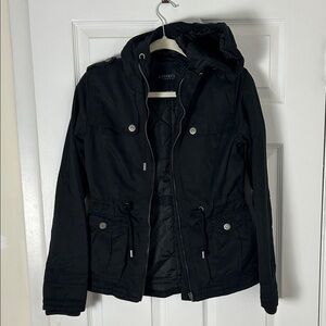 Aeropostale Black Hooded Jacket
